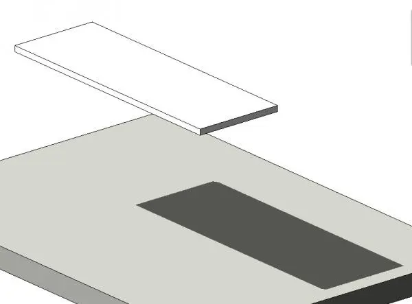Island Cabinet or Countertop — preview 1, by TM (RevitCity, CC0)