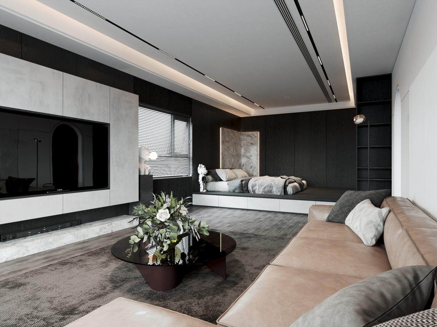 Living Room – Kitchen Interior