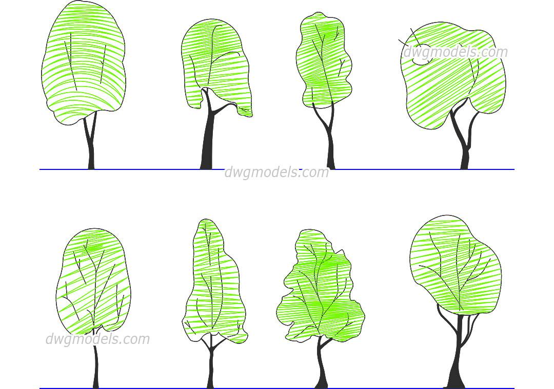 Tree Line Drawing