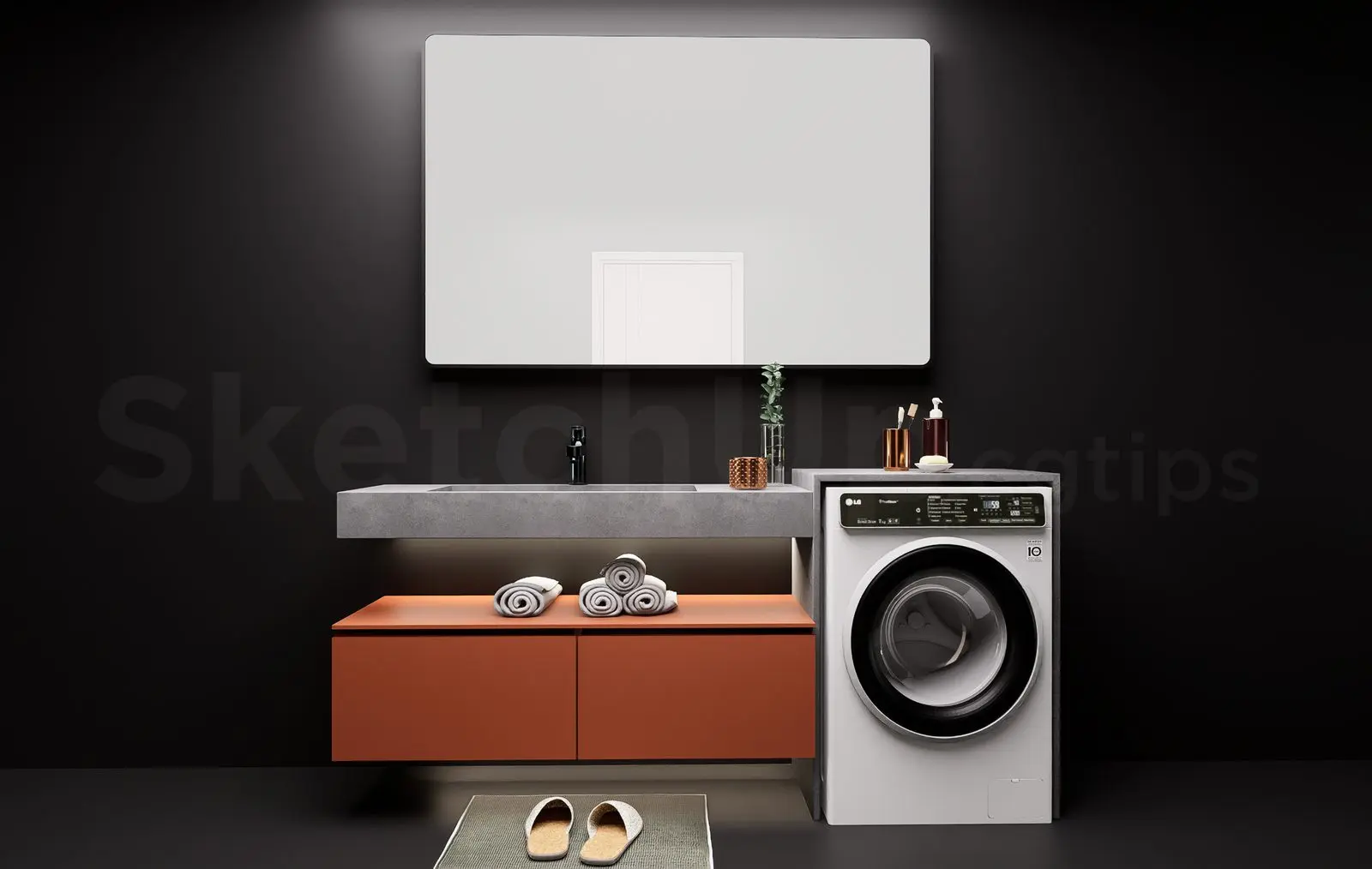 Modern Laundry Room — preview 1 (cgtips)