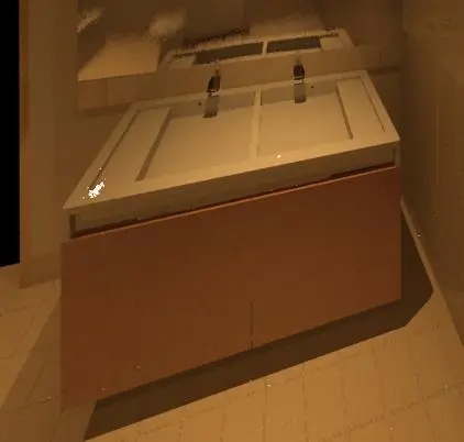 Roca Stratum Dbl Sink with love me taps