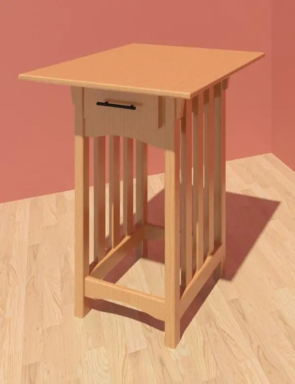Mission Nightstand with Drawer