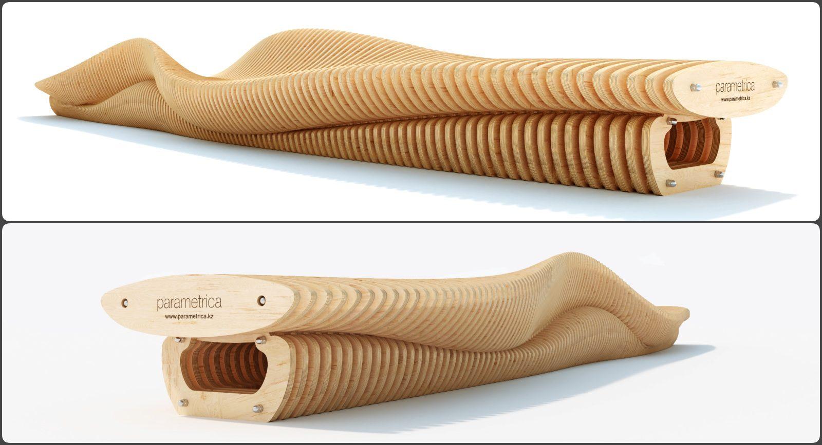 Parametrca Bench W-3.1 — preview 1, by Satikov Design (3dzip)