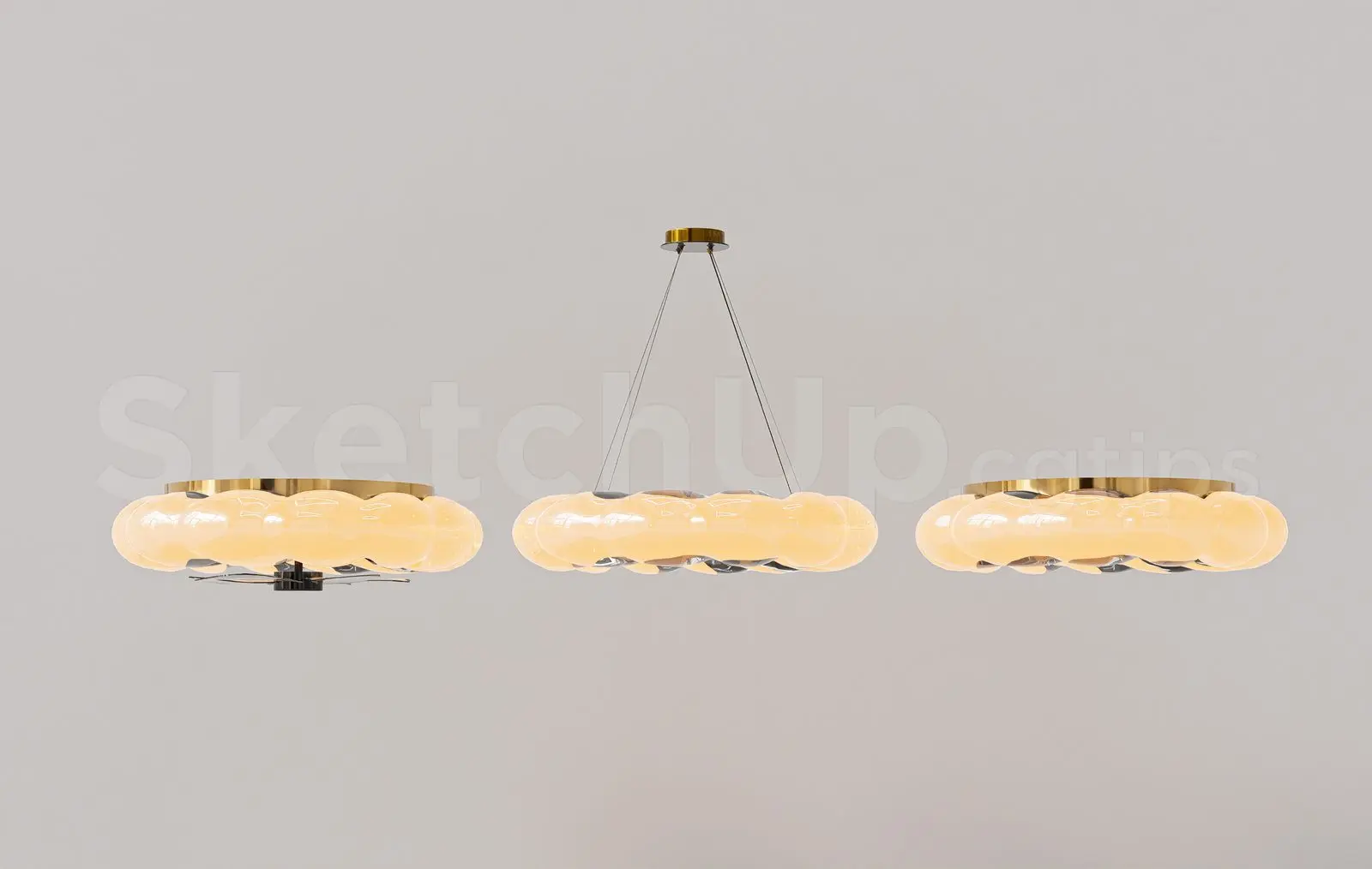 Modern Flush Mount Ceiling Fan Light — preview 1 (cgtips, CC0)