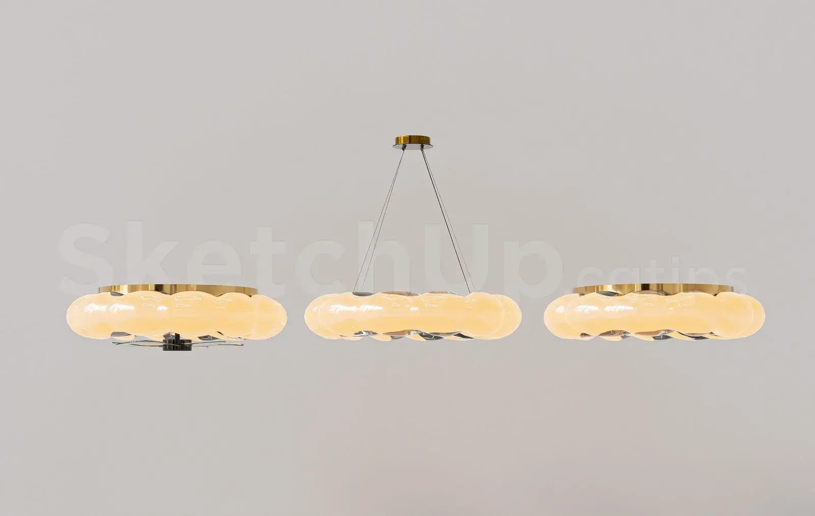 Modern Flush Mount Ceiling Fan Light