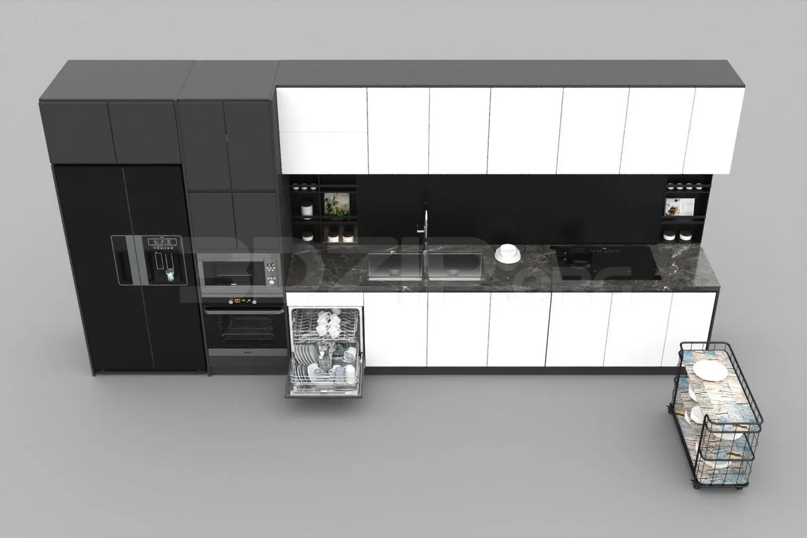 Kitchen — preview 1, by Thanh Nguyen (3dzip)