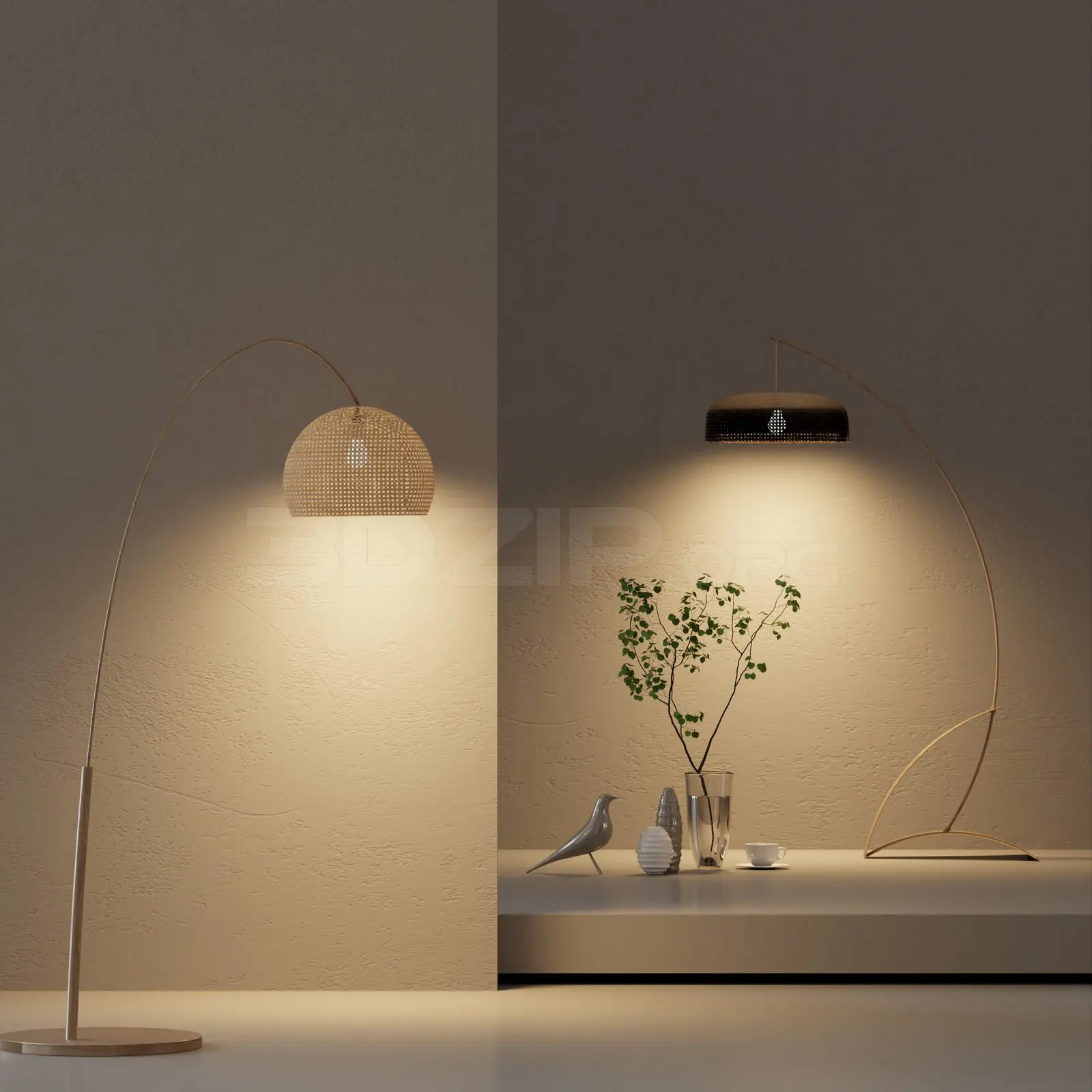 Floor Lamp — preview 1 (3dzip)