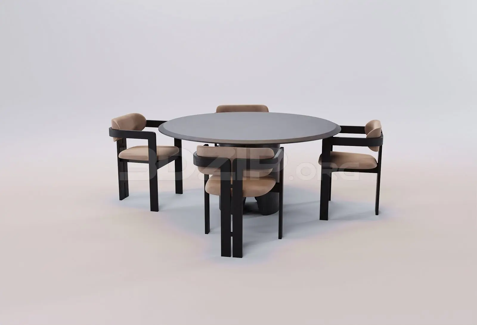 Dining Table And Chair — preview 1 (3dzip)