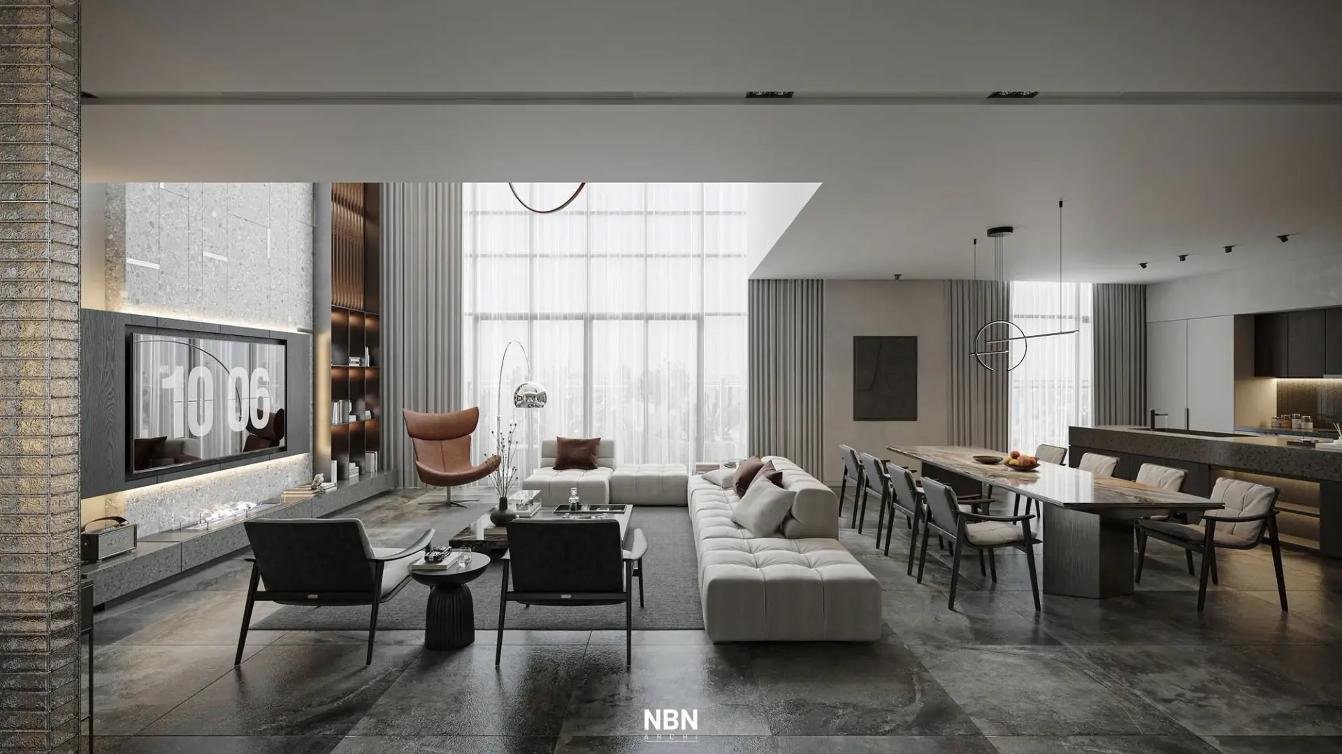 Living Room – Kitchen Interior