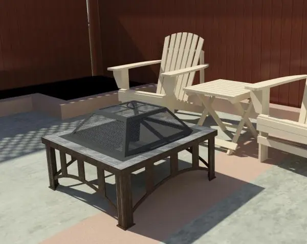 Fire pit — preview 1, by MrRuf (RevitCity, CC0)