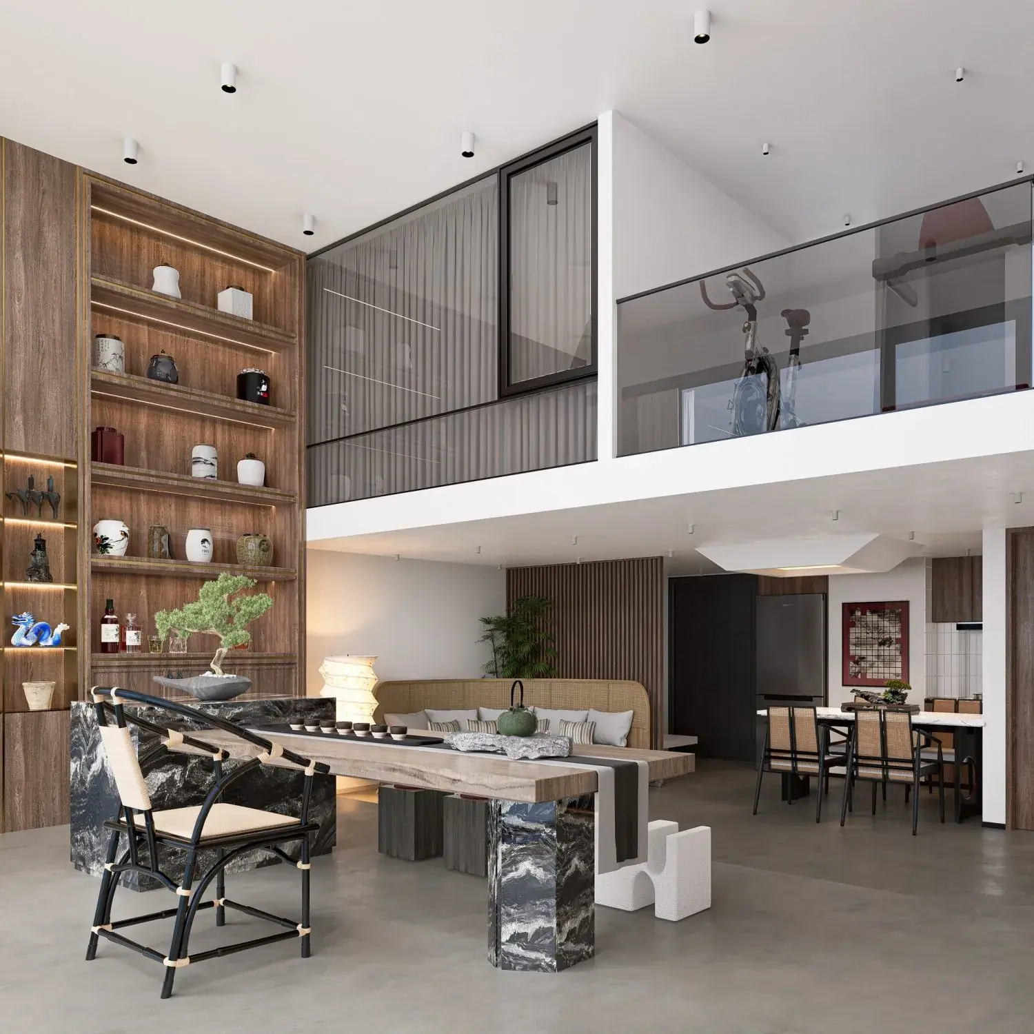 Living Room – Kitchen Interior