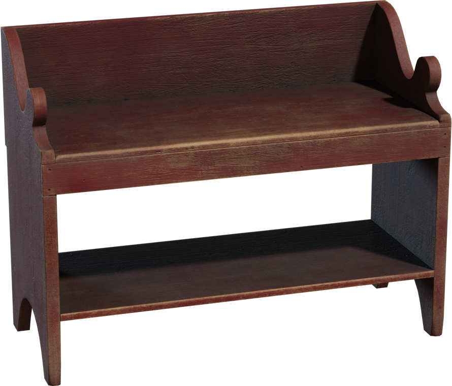 Painted Wooden Bench