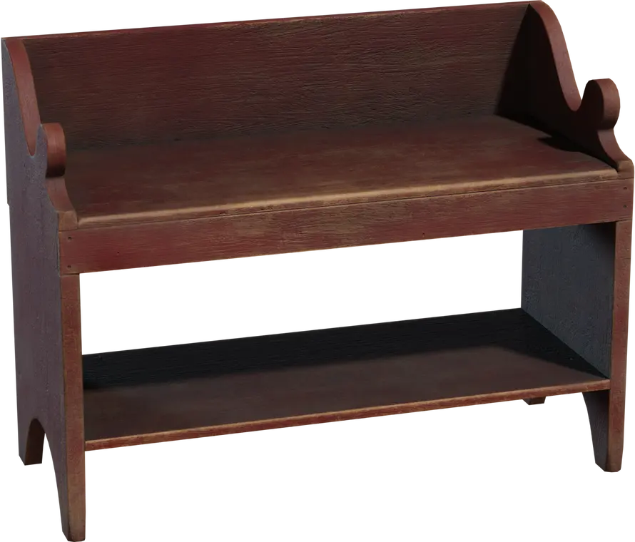 Painted Wooden Bench