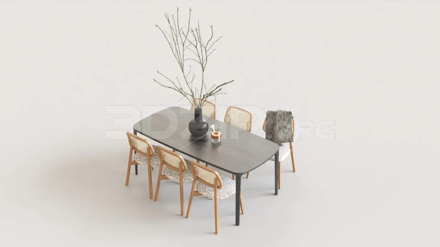 Table And Chair — preview 1 (3dzip, CC0)
