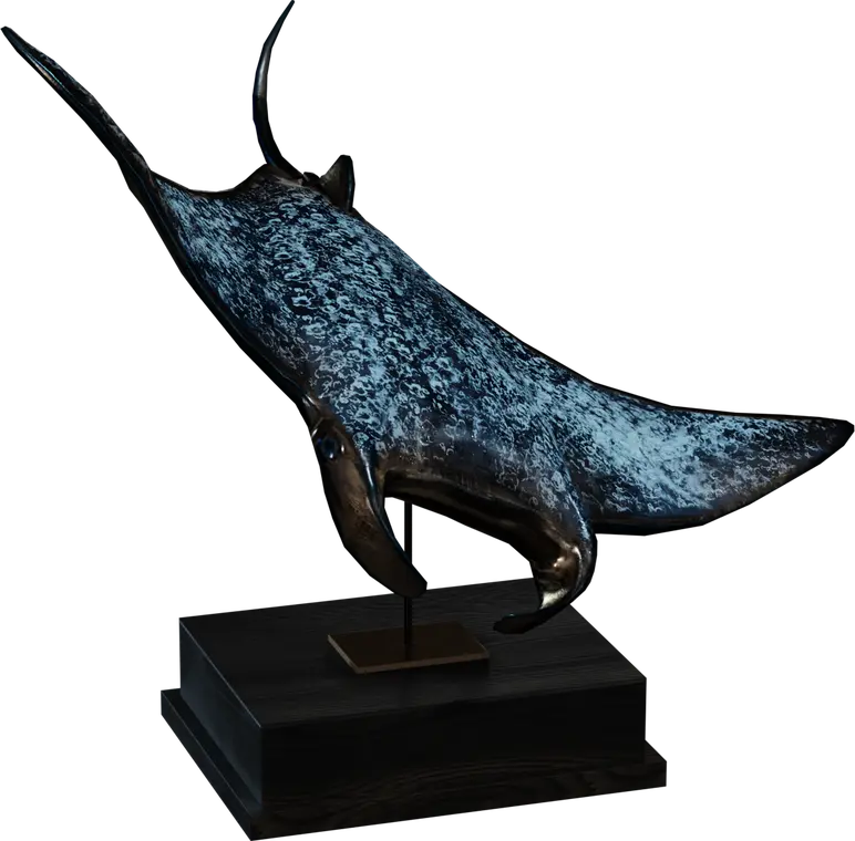 Bronze Ray Statue — preview 1, by Tina (Poly Haven, CC0)