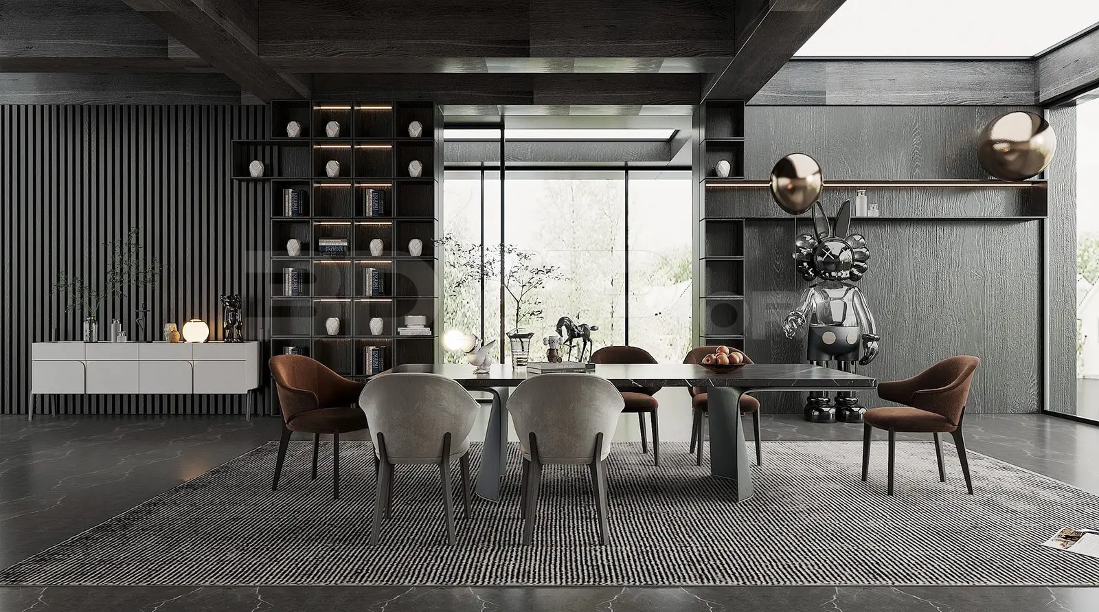Dining Room Interior — preview 1 (3dzip)