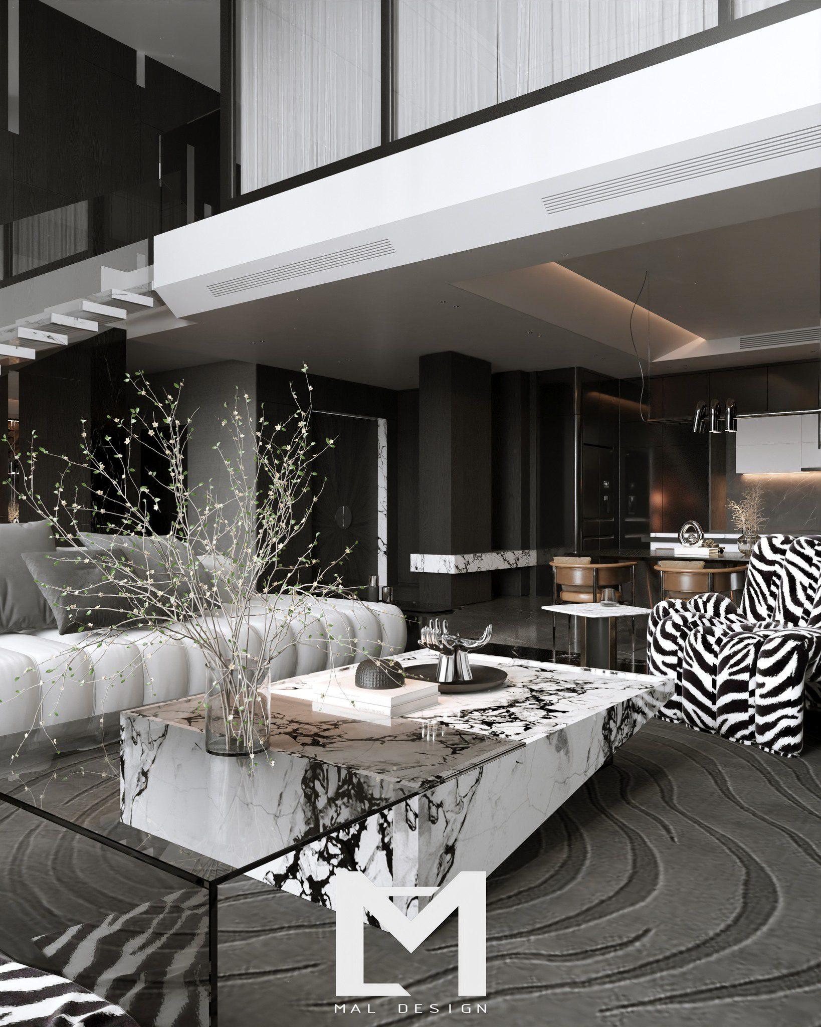 Living Room – Kitchen Interior