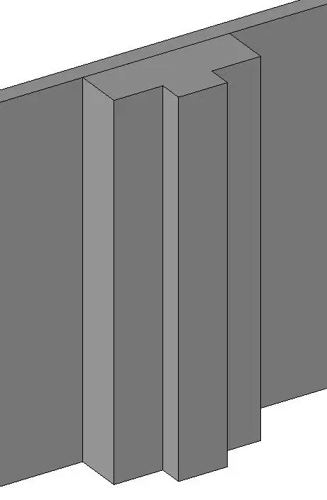 Pilaster Wall Hosted