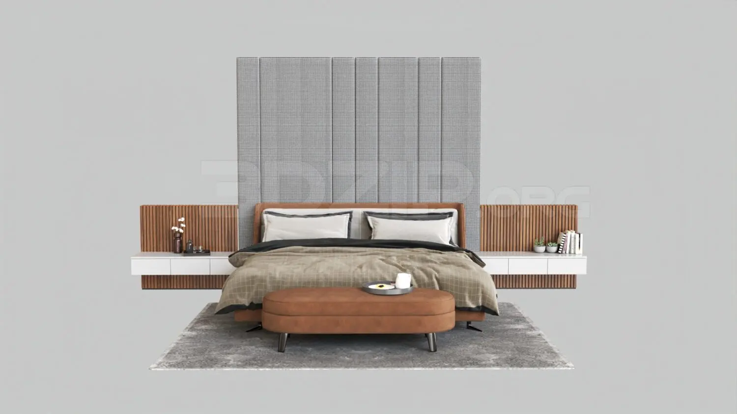 Bed — preview 1 (3dzip, CC0)