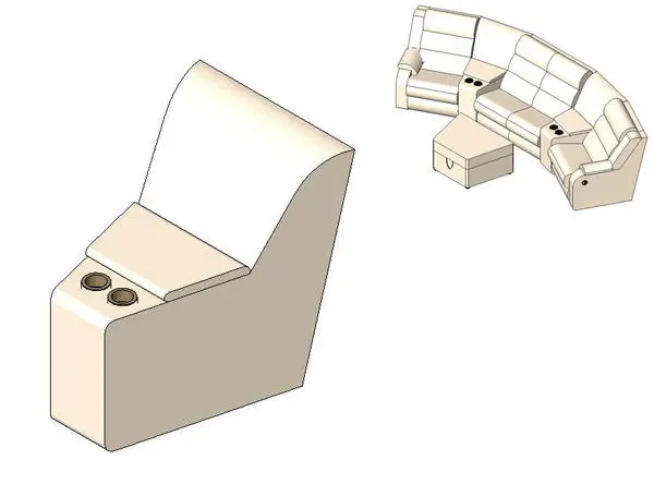 Wedge_Coaster_Sectional sofa