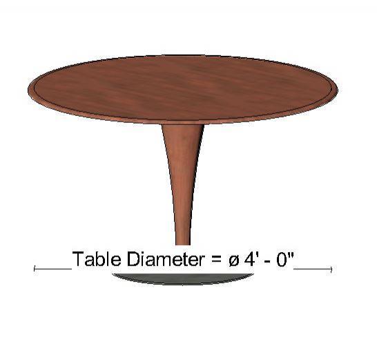 Wood Bar Table Round