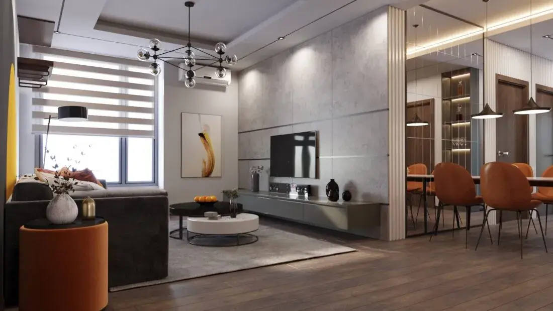 Interior Kitchen – Livingroom 191 Scene