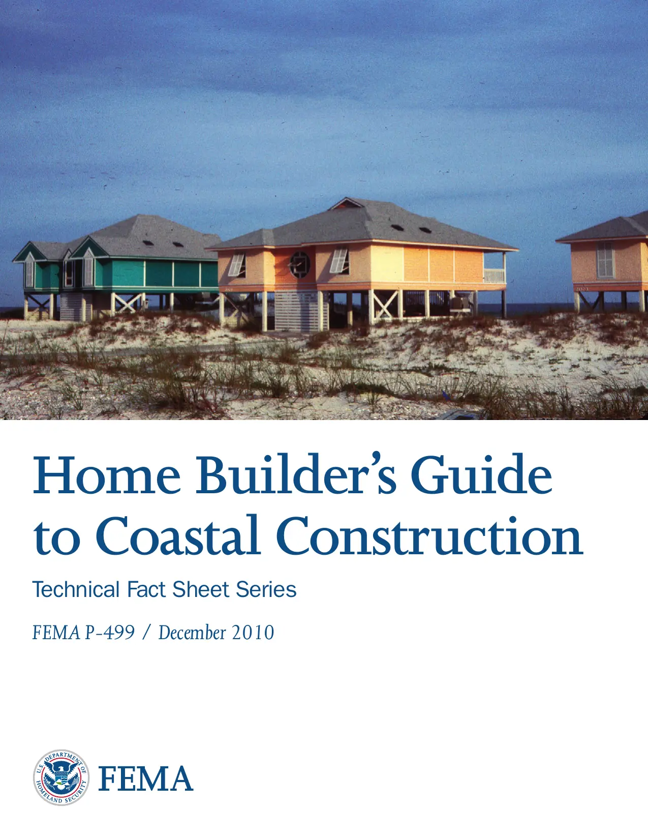 FEMA P-499: Home Builder's Guide to Coastal Construction — Technical Fact Sheets — preview 1