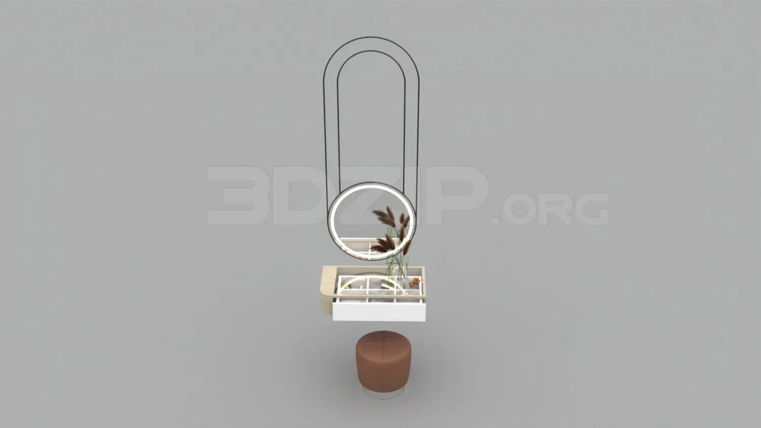 Dressing Table — preview 1 (3dzip, CC0)