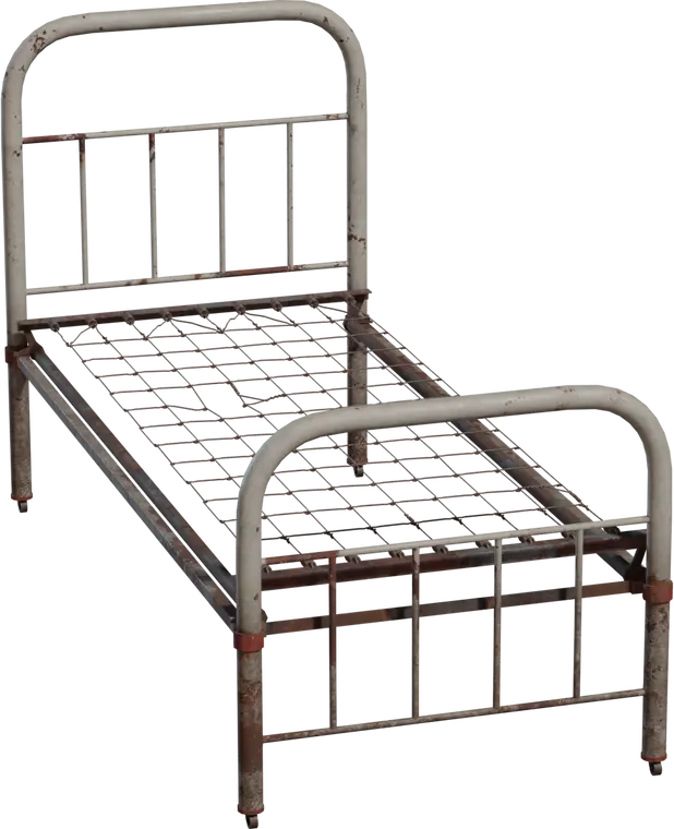 Old Bed Frame — preview 1, by Luca B (Poly Haven, CC0)