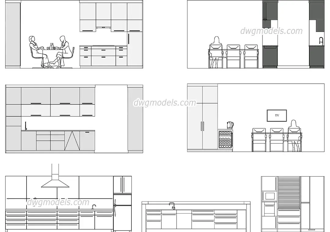 Modern Kitchen Elevation