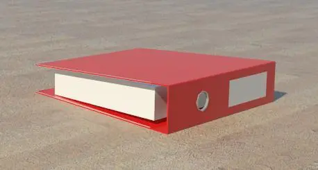 Binder laying down
