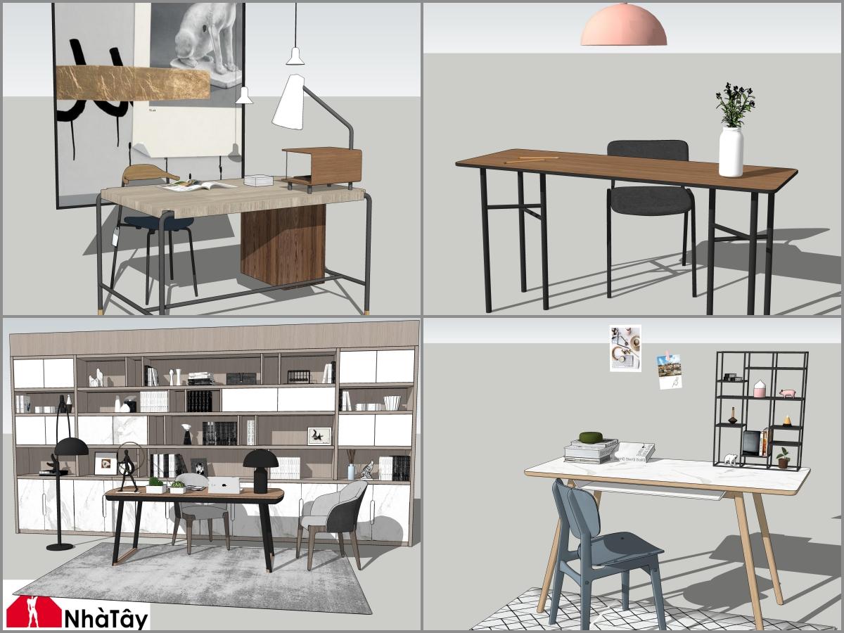 Combo study modern Desk