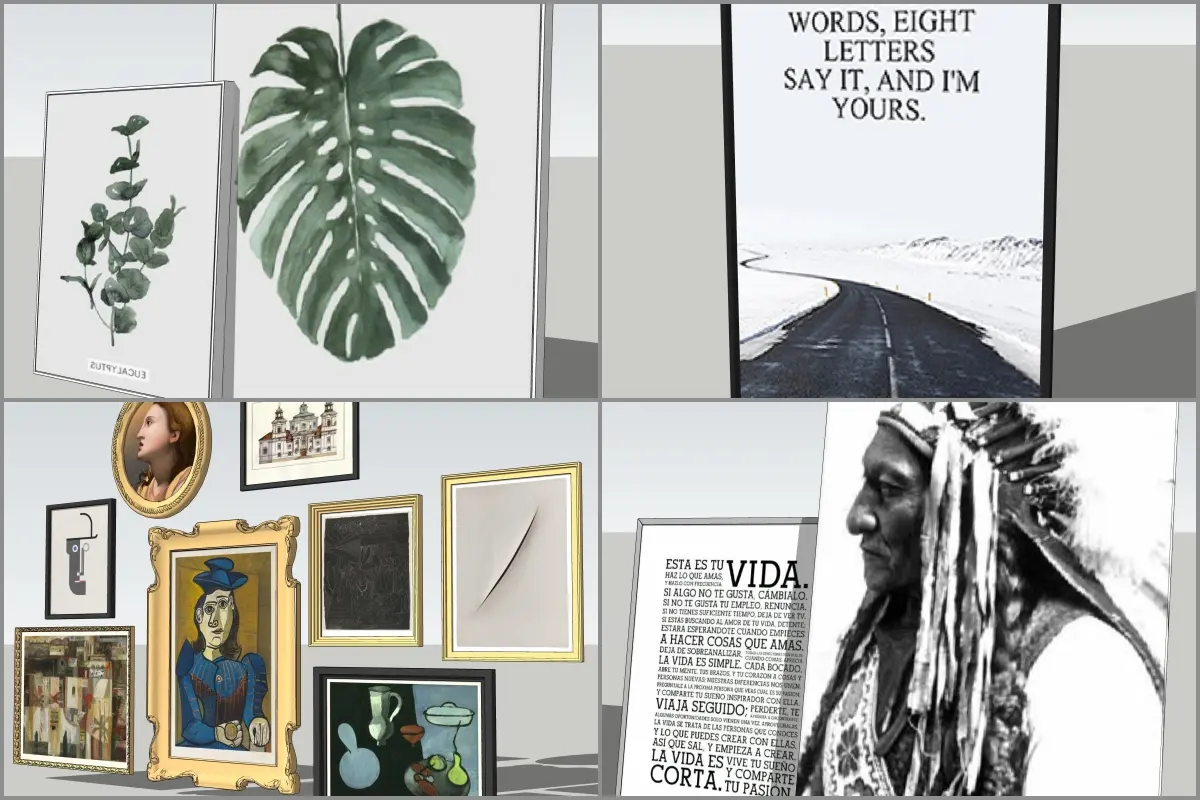 Combo Picture And Paints
