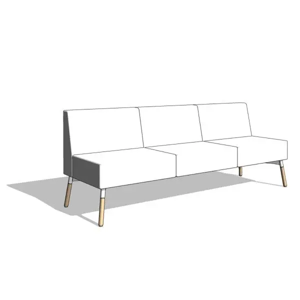 Tombolo Sectional Series — preview 1, by HighTower Group (RevitCity, CC0)