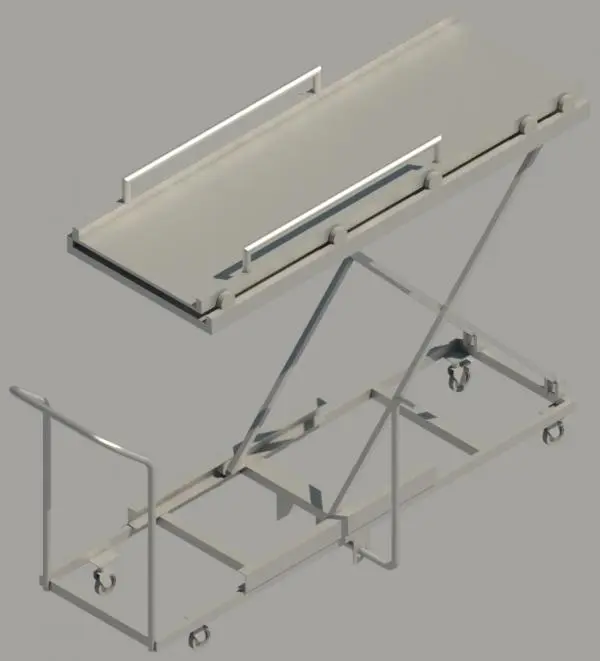 Mortuary Lifting Trolley