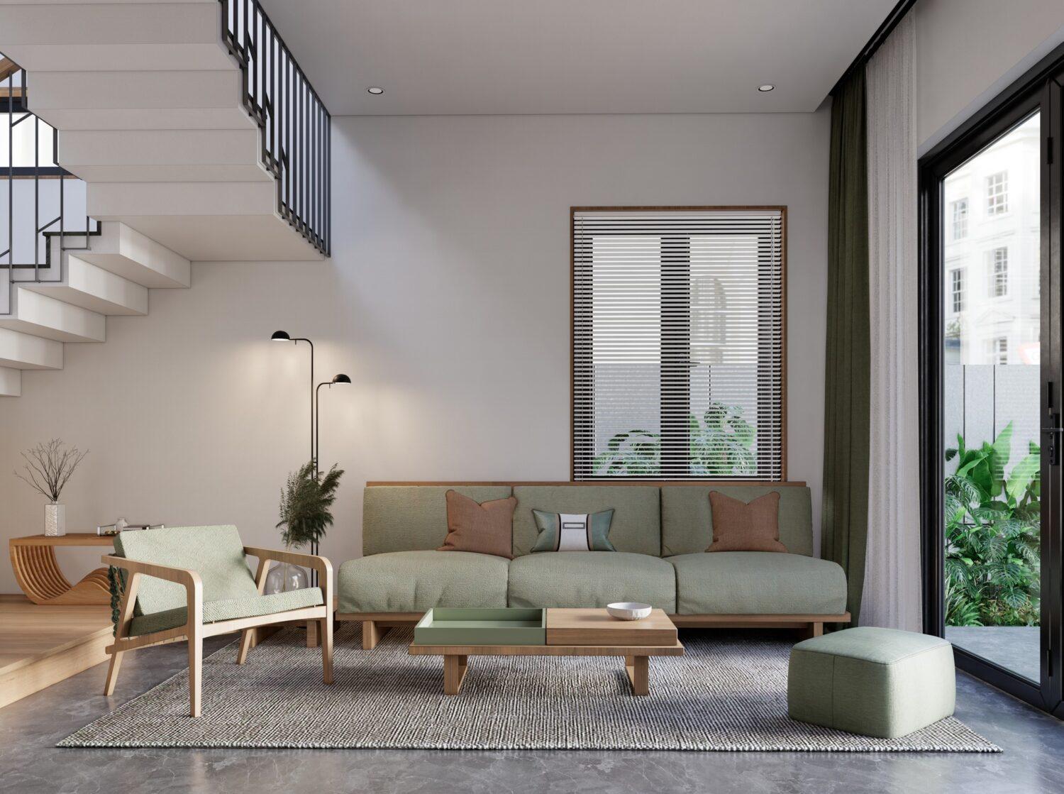 Living Room – Kitchen Interior