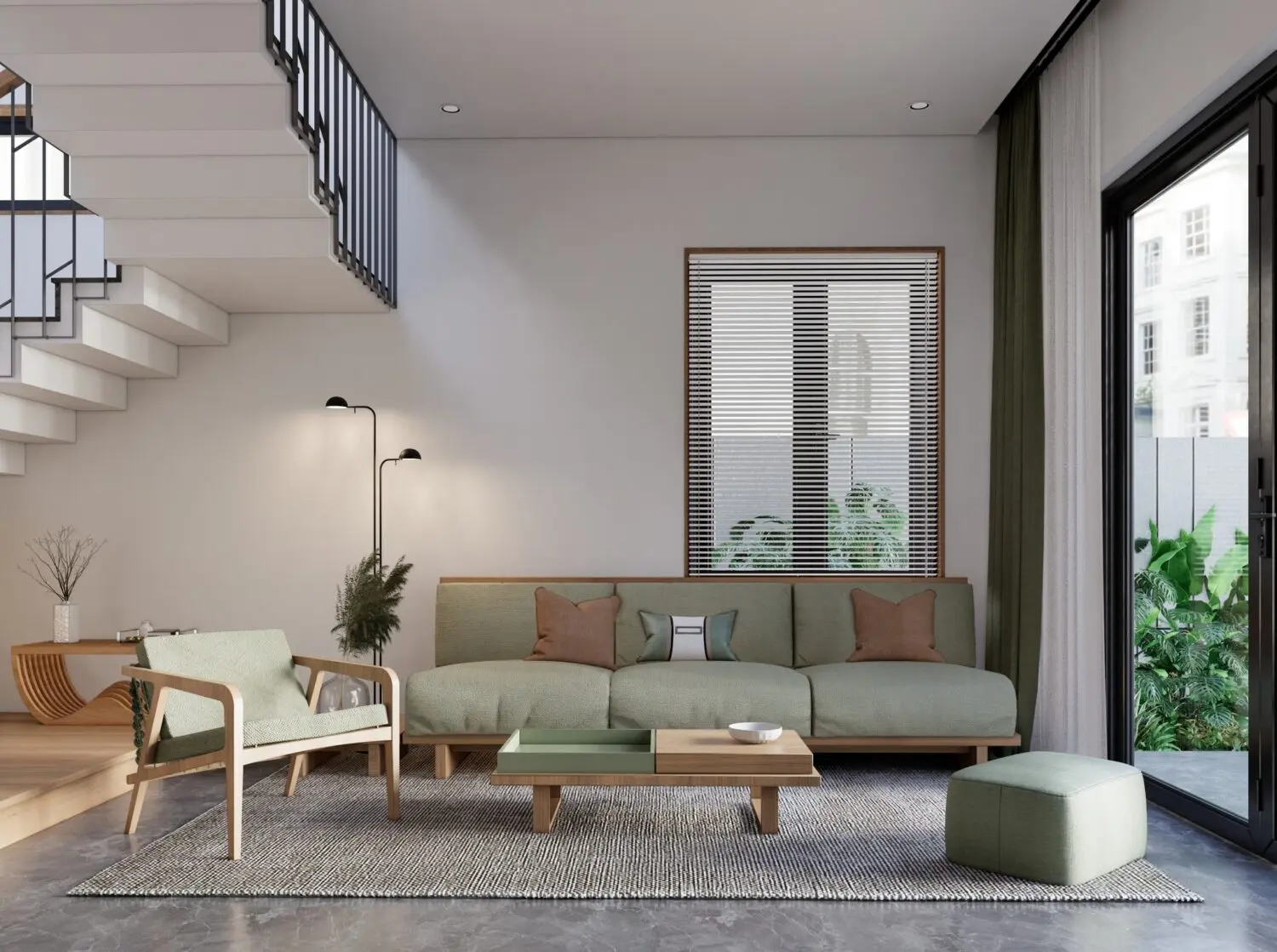 Living Room – Kitchen Interior — preview 1, by Gi Trap (cgtips, CC0)