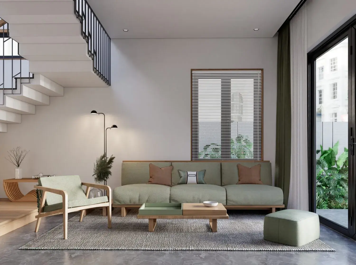 Living Room – Kitchen Interior
