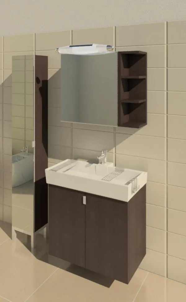 Ikea_lillangen_pensile specchio doppio — preview 1, by Lorena (RevitCity, CC0)
