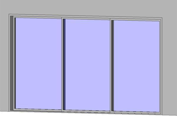 Multi Glass Sliding Aluminium Framed End Open