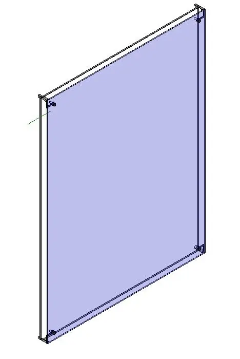 Curtain Wall Panel With Spider Clamp