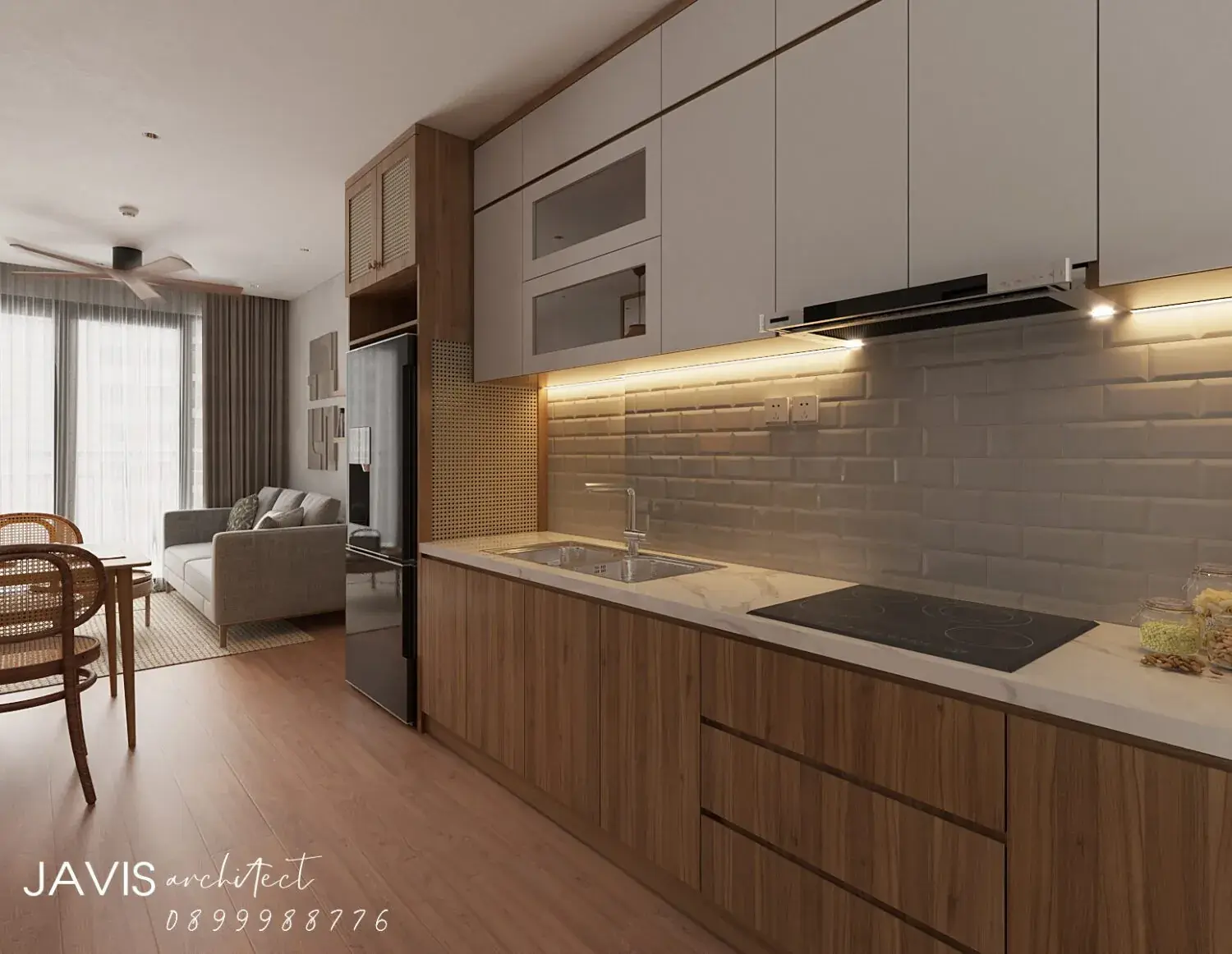 Living Room – Kitchen Interior