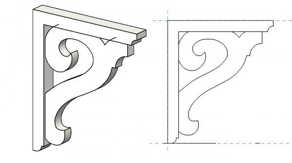Mad River Woodworks Bracket BR 104