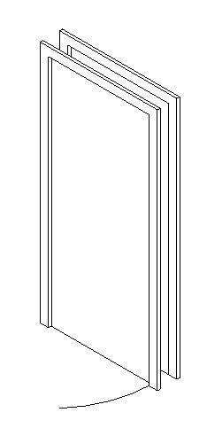 45 Degree Swing Door On Plan