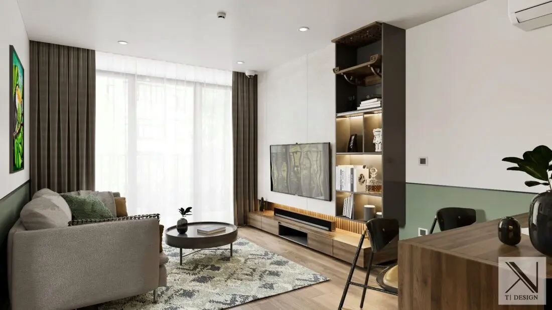 Interior Kitchen – Livingroom 257 Scene — preview 1, by Brian Vu (3dzip, CC0)