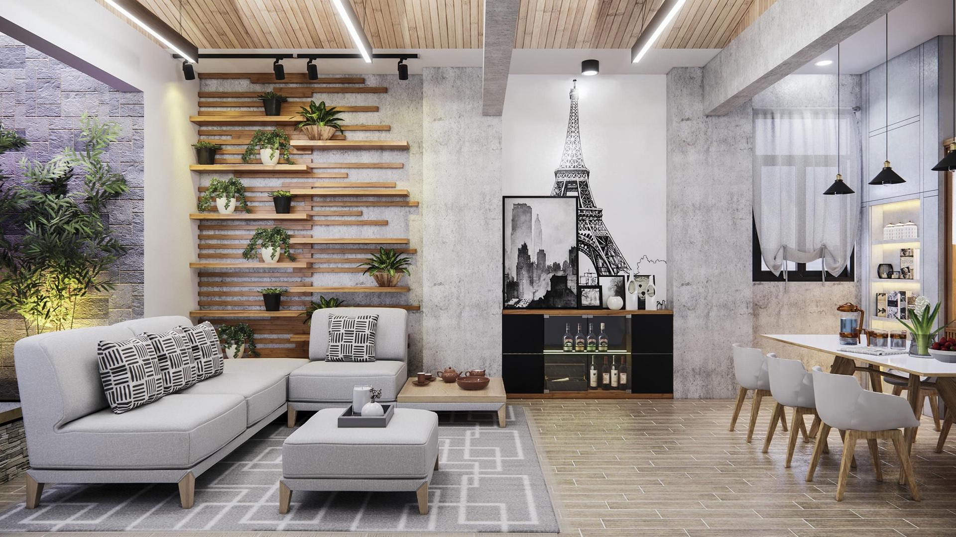 Interior Living- Kitchenroom Scene