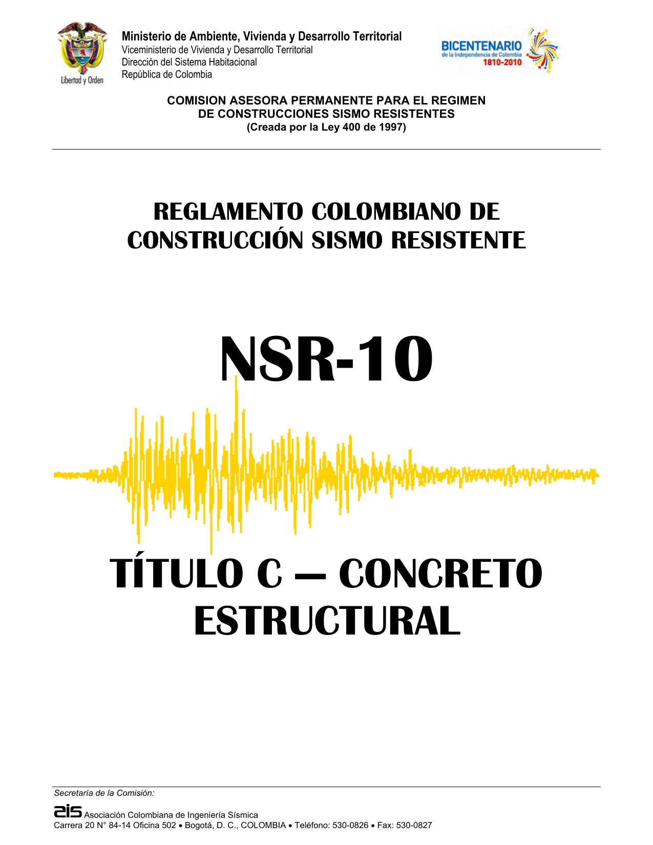 NSR-10 Título C: Concreto Estructural