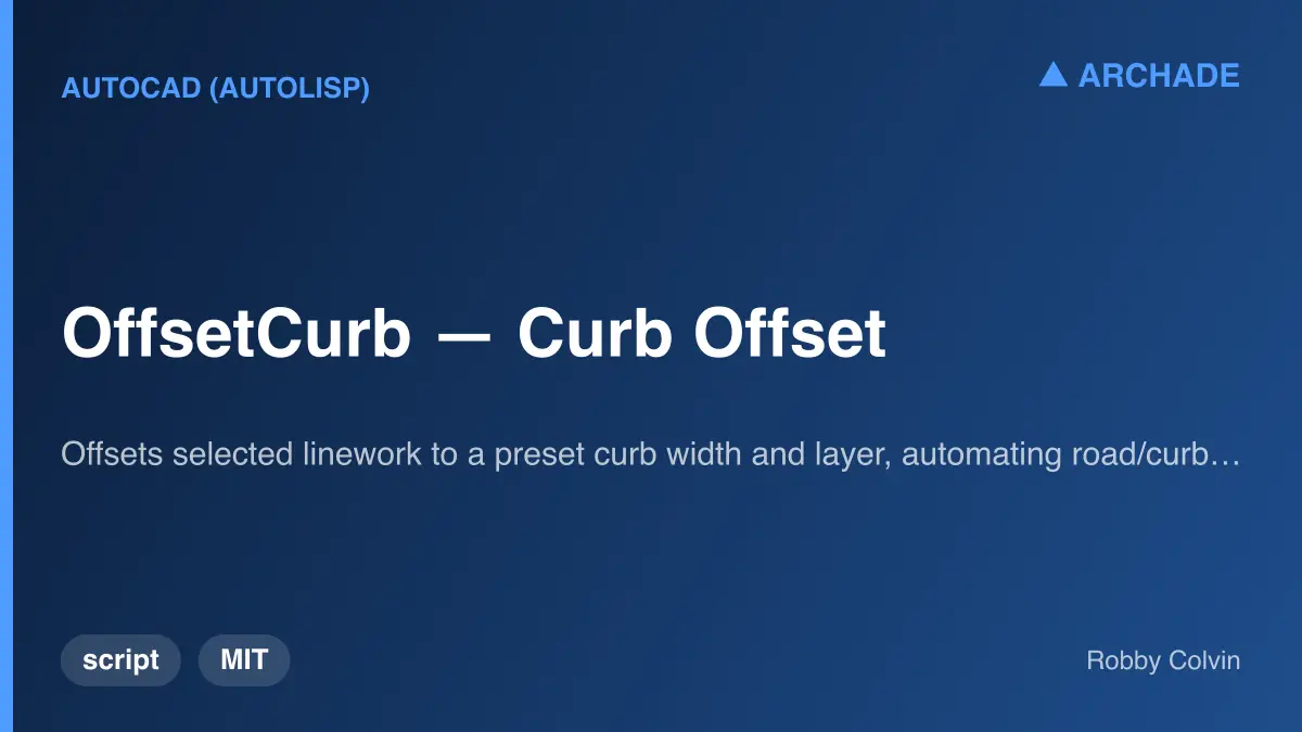 OffsetCurb — Curb Offset