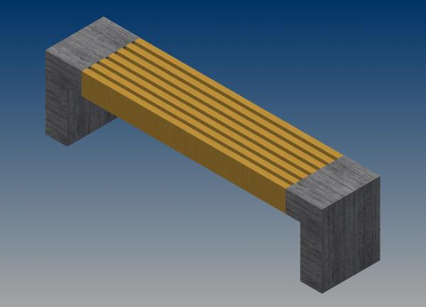 Modern Park Bench