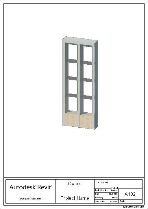Shelf — preview 1, by Hanh (RevitCity, CC0)